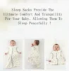 INSULAR Baby Sleeping Bag Summer Thin Baby Sleepsack Kids Sleepwear Anti-Kick Pajamas Skin-friendly Printed Pure Cotton 3-18 M 4
