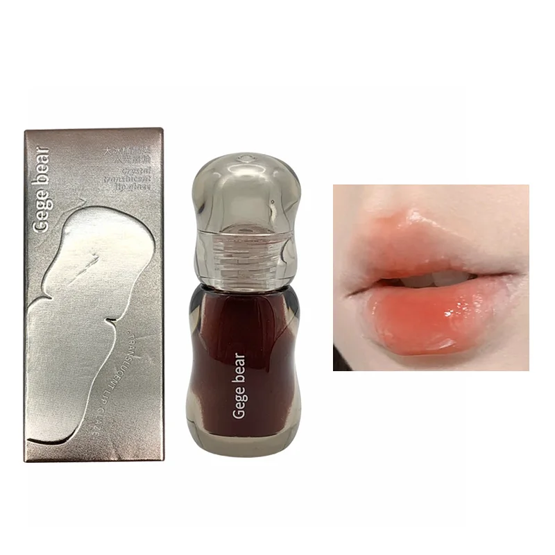 Gege Bear Crystal Gloss Lip Tint — Autumn/Winter Hydrating Formula, Mirror-Gloss Finish, Youthful Plumping Effect 3