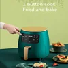 Multifunction 1400W Air Fryer 4.5L Oil Free Health Cooker Touch LCD Display No-Stick Pan Fry Bake Heating Roast Kitchen Machine 2