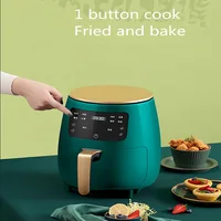 Multifunction 1400W Air Fryer 4.5L Oil Free Health Cooker Touch LCD Display No-Stick Pan Fry Bake Heating Roast Kitchen Machine 2