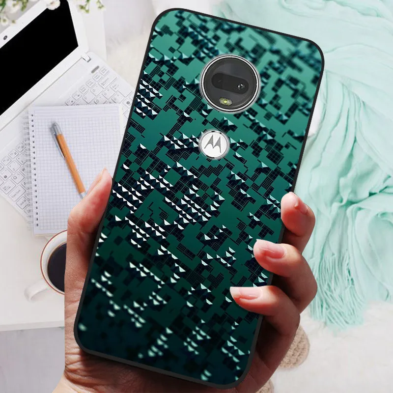 Stylish Soft TPU Protective Case - Fashionable Painted Cover for Motorola Moto G7 Series
