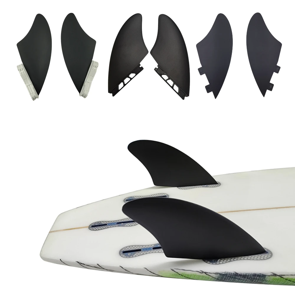 Surf Keel Fins 2pcs Surfboard Fin For Shortboard Multibase Twin Fins Plastic Nylon Surf Board Side Fin 2pcs lot pom nylon gear 1m 70t 80t 90t 100t 120t 150teeth custom plastic gear accessories gear