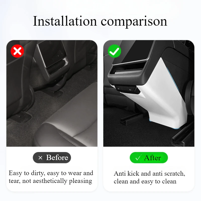 Rear Air Outlet Frame for Tesla Model 3+/Model Y Juniper 2025 Rear Screen Cover