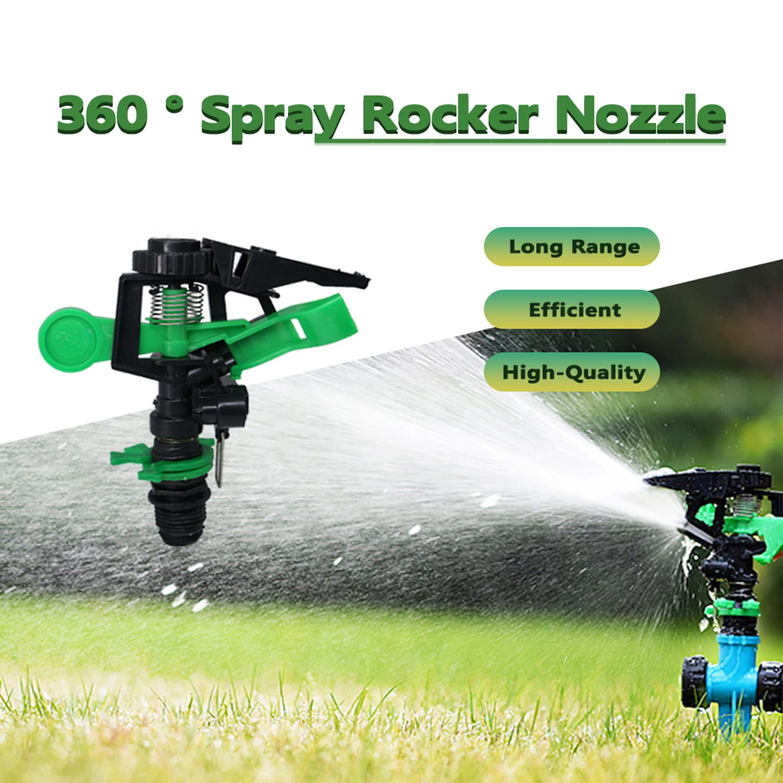 

360 Angle Rotating Sprinkler 1/2 Inch Male Thread Agriculture Lawn Automatic Watering Home Garden Irrigation Accessories
