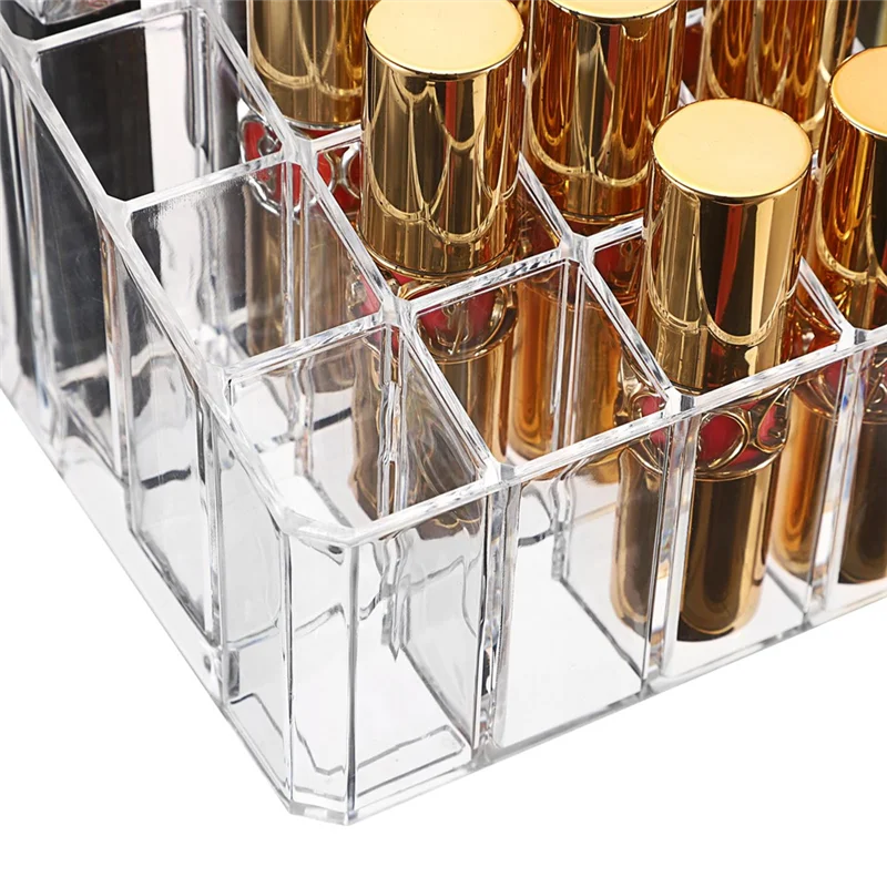 Lipstick Storage Box Multi-Space Transparent Lipstick Storage Box Perfume Storage Box Cosmetic Lip Gloss Display Box