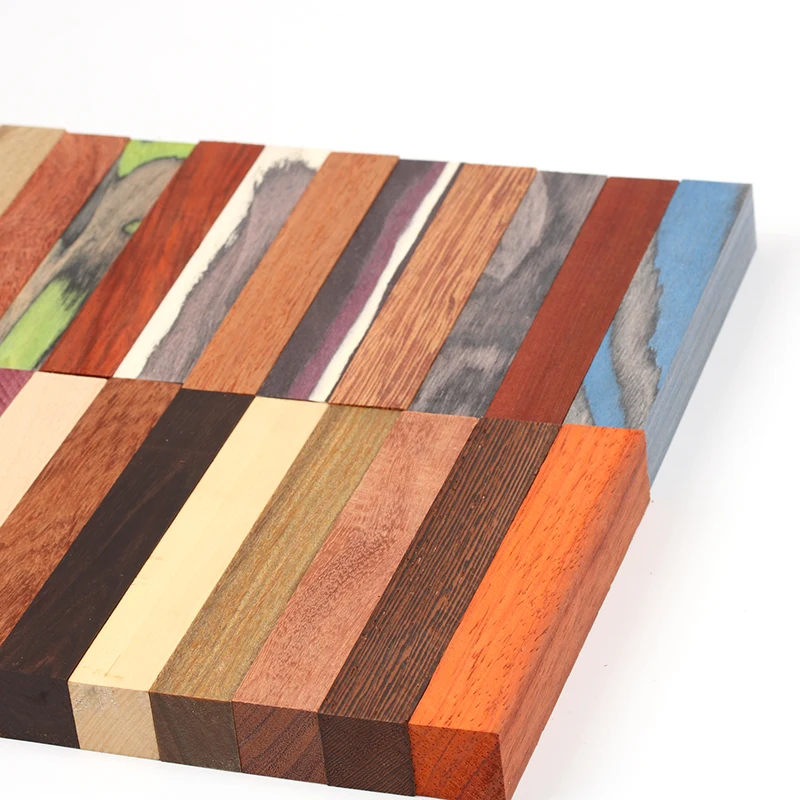 Wood Pen Blanks for DIY Woodworking Projects, 120x20x20mm
