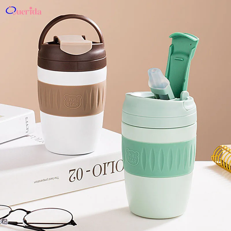 Double Wall Glass Thermos With Bamboo Cap Zero Waste Tea Mug With Infuser  Glass Mug With Pouch and Infuser Reusable Mug for Tea Water Bottle 