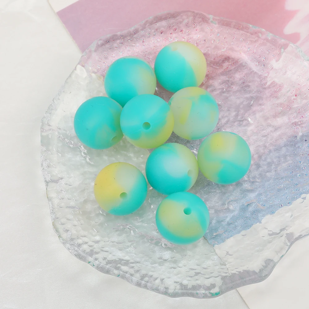 Cordial Design 100Pcs 15MM Choose/Silicone Material Beads/Baby Edible Beads/Chewable/Neon Colors/Jewelry Accessories - cordial
