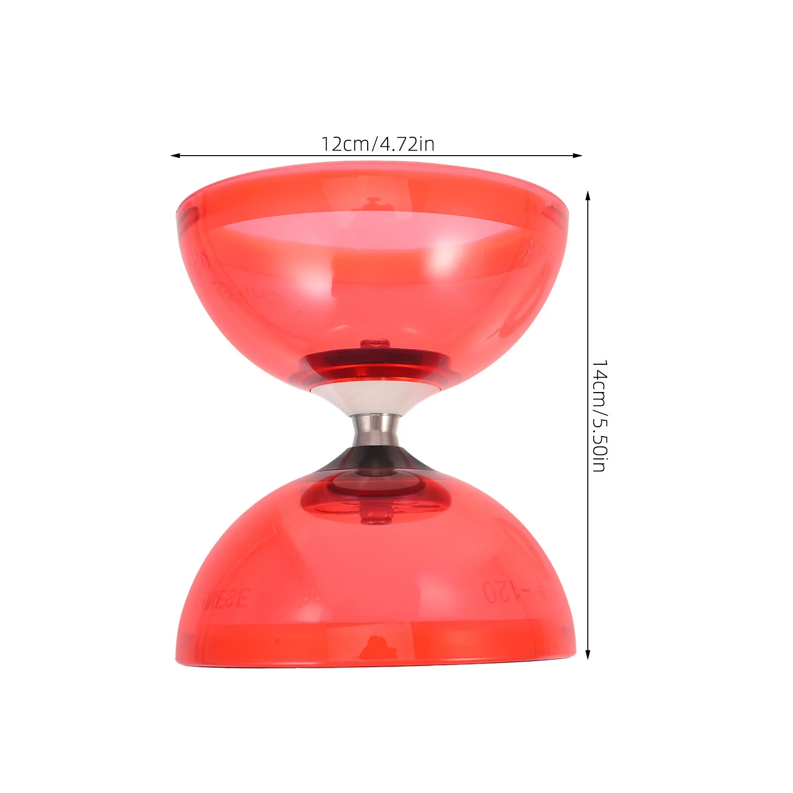 1 Set of Elderly Kids Fitness Diabolo Double-end Diabolo Chinese Big Diabolo Funny Diabolo 4