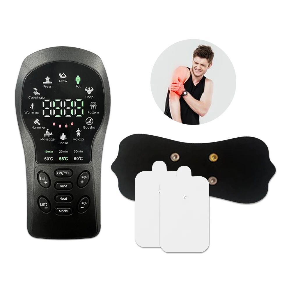 Digital 12 Modalità Tens Machine Unit Pain Relief Pulse Body Neck Back Massage Elettrostimolatore Ems Massaggiatore Per La Stimolazione Muscolare