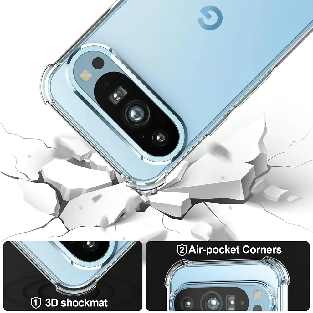 Durable Shockproof Armor Clear Phone Case - Soft Silicone Protective Cover