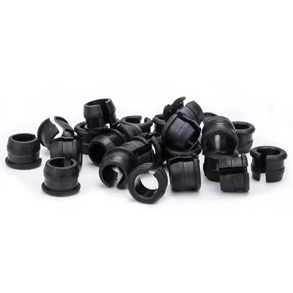 8-Piece Set: Schrader to Presta Valve Conversion Adapter with Rubber Plug