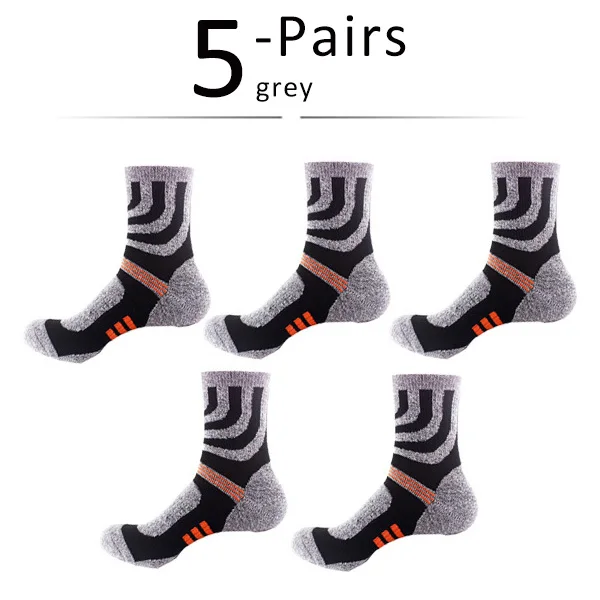 5 Pairs Colorful Compression Sport Socks with Coolmax Technology