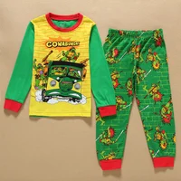 Pyjama Anime Teenage Mutant Ninja Turtles pour garçons, vêtements de maison pour enfants, pyjama Kawaii, dessin animé, Cosplay, vêtements de nuit, cadeau, 2 pièces 3