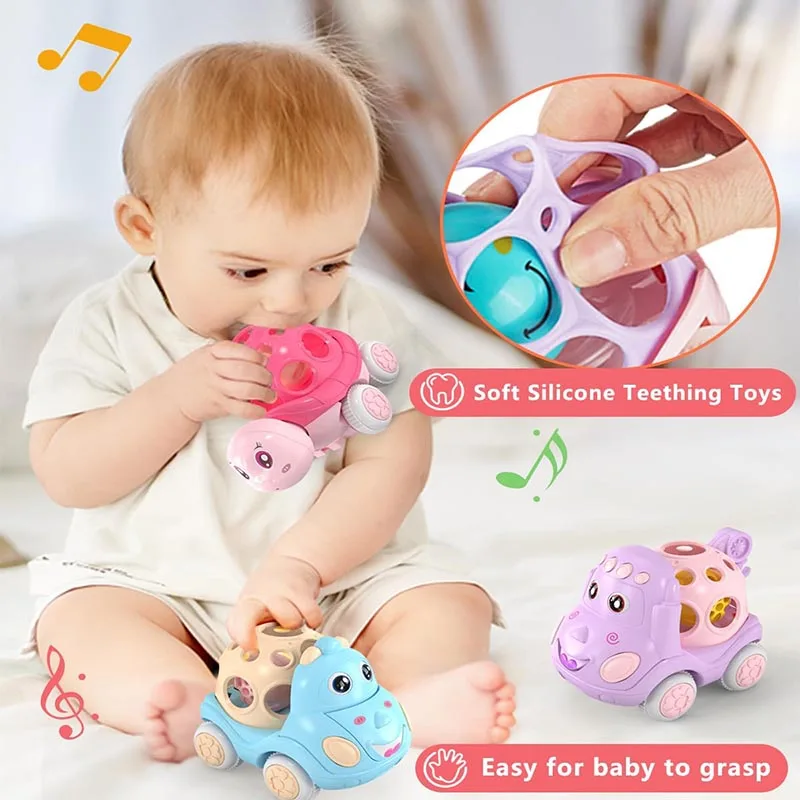Press-and-Go Baby Rattle Car 2