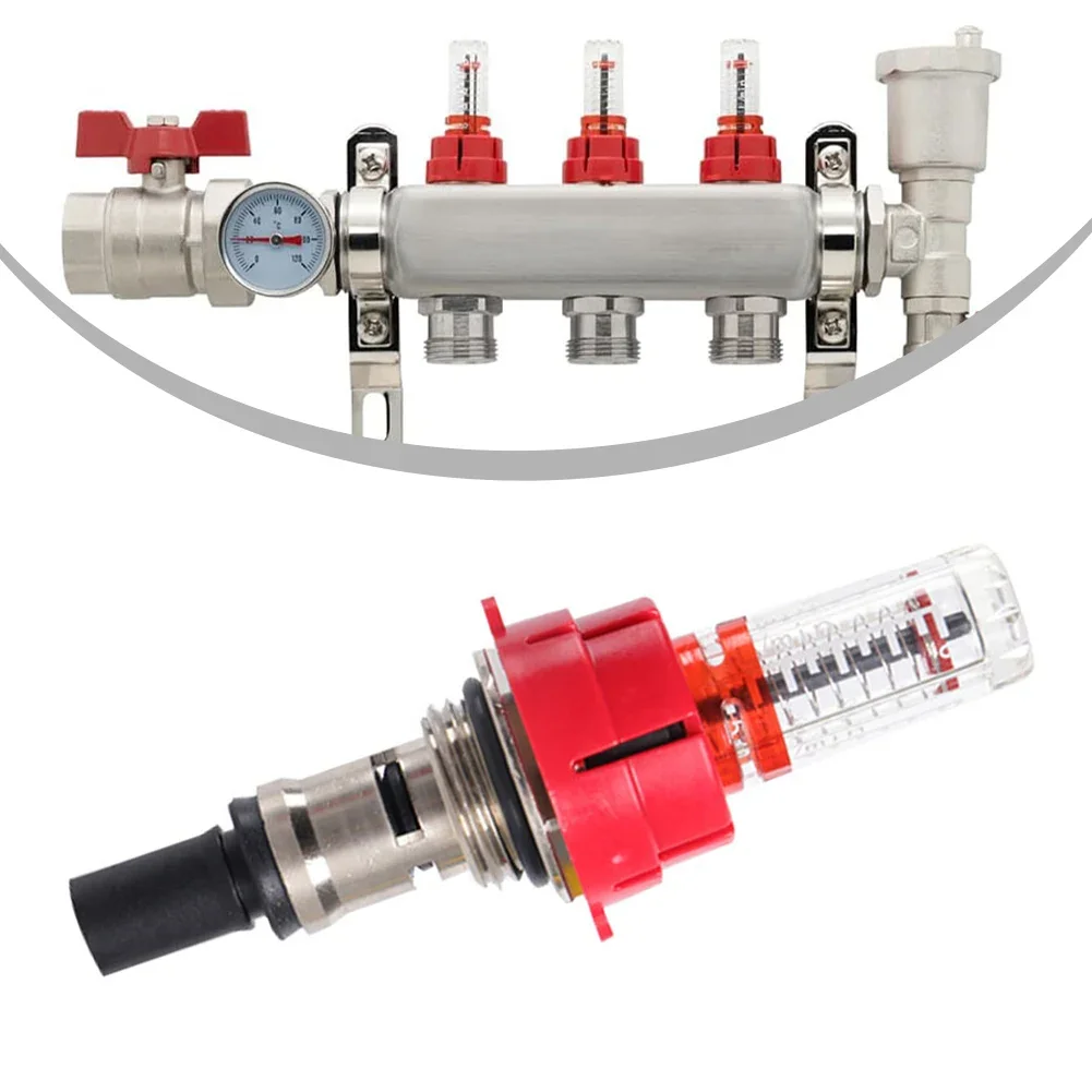 Underfloor Heating Manifold Visual Floating Value Flowmeter Hand Wheel Spool Base Flow Meter Heat Distribution electric underfloor heating