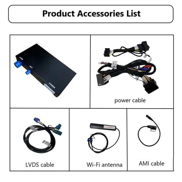 iManAuto Wireless CarPlay Module for Audi A6 A7 2012-2018 Android Auto Interface Bluetooth Audio Rear Camera Car Play 6