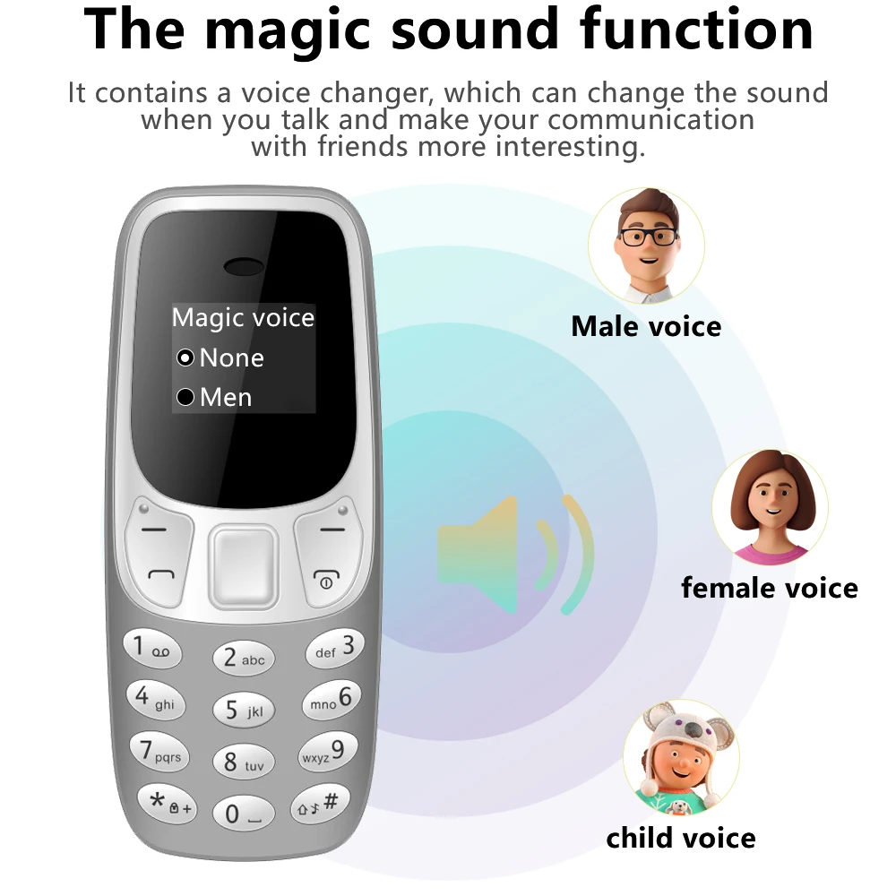 SERVO BM10 Mini Feature Phone Dual SIM Dual Standby Voice Dialing Low Radiation Mp3 Player With Earhook Pocket Cellular Phone 2