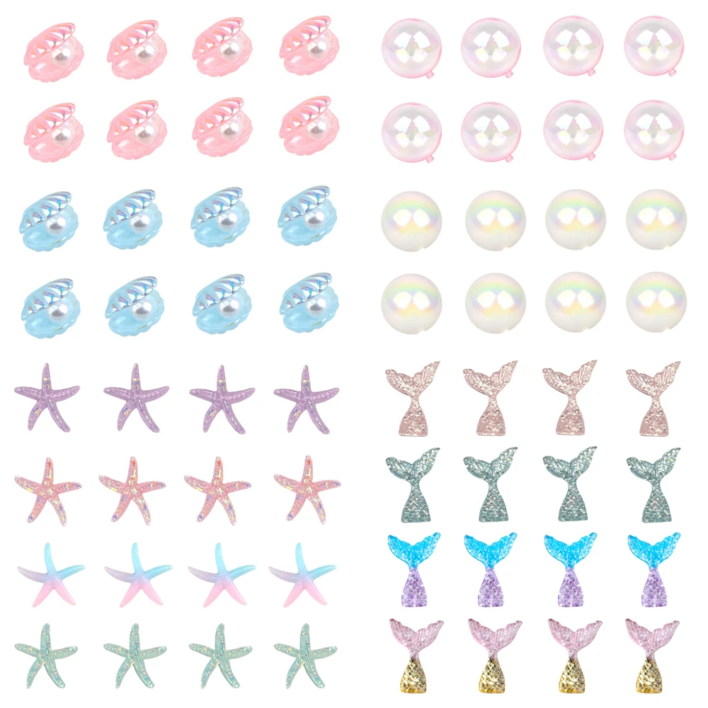 3D Mermaid Cake Toppers Cupcake Decorations Party Supplies