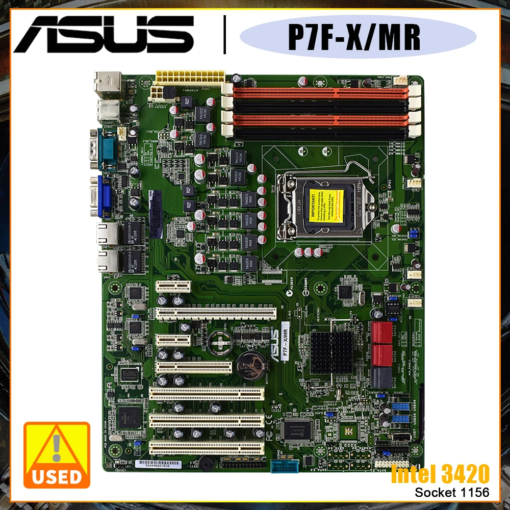 

Socket 1156 Motherboard P7F-X/MR ASUS Main Chipset Intel 3420 Supports dual-channel DDR3 1333/1066/800 Memory Up to 16GB