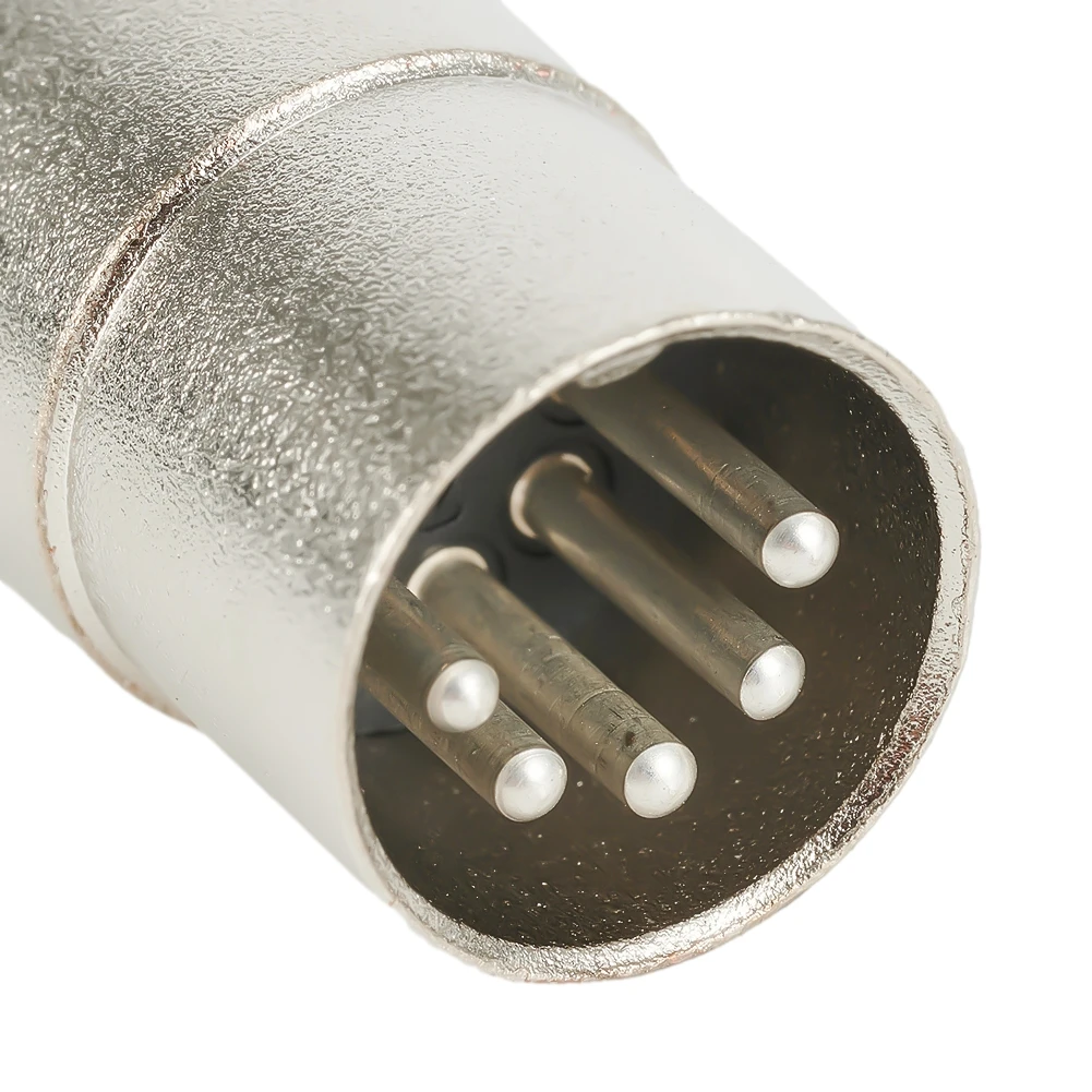 5 Pin Audio Adapter DIN Plug Male Midi Connector Cable Lead Audio Adapter Male Inline Plug with Heavy Duty Cable Clamp audio adapter audio adapter set