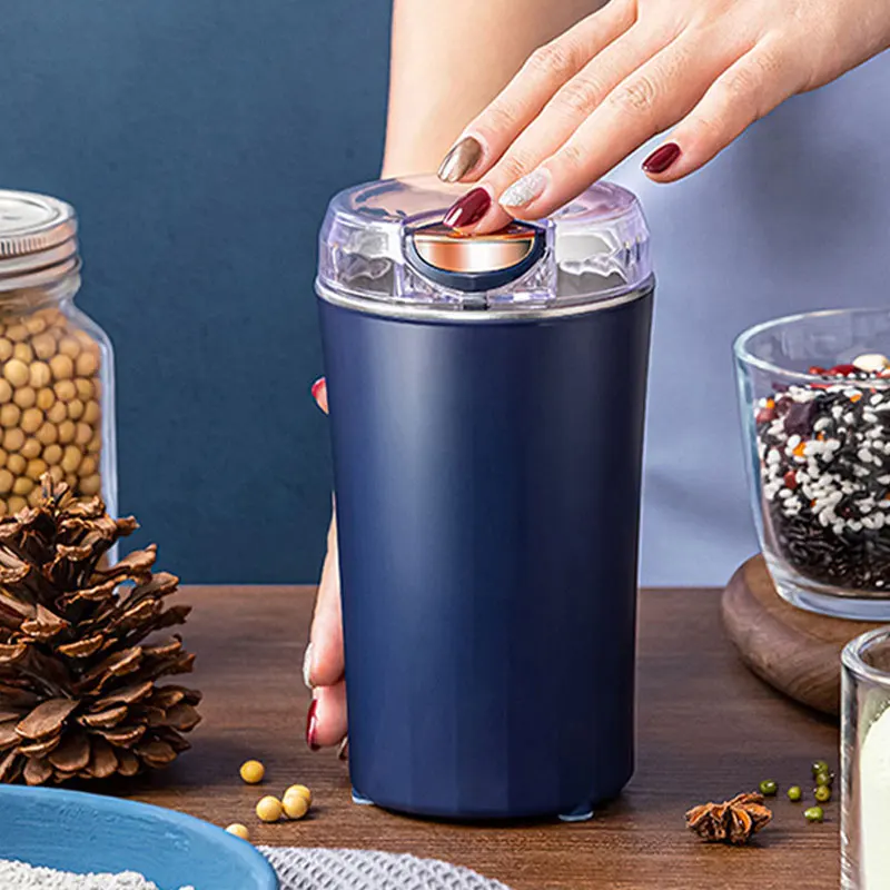 Spice Grinder Electric Quiet Electric Coffee Grinder With One-touch Control  200w Coffee Bean Grinder For Coffee Beans Spices - Coffee Grinders -  AliExpress