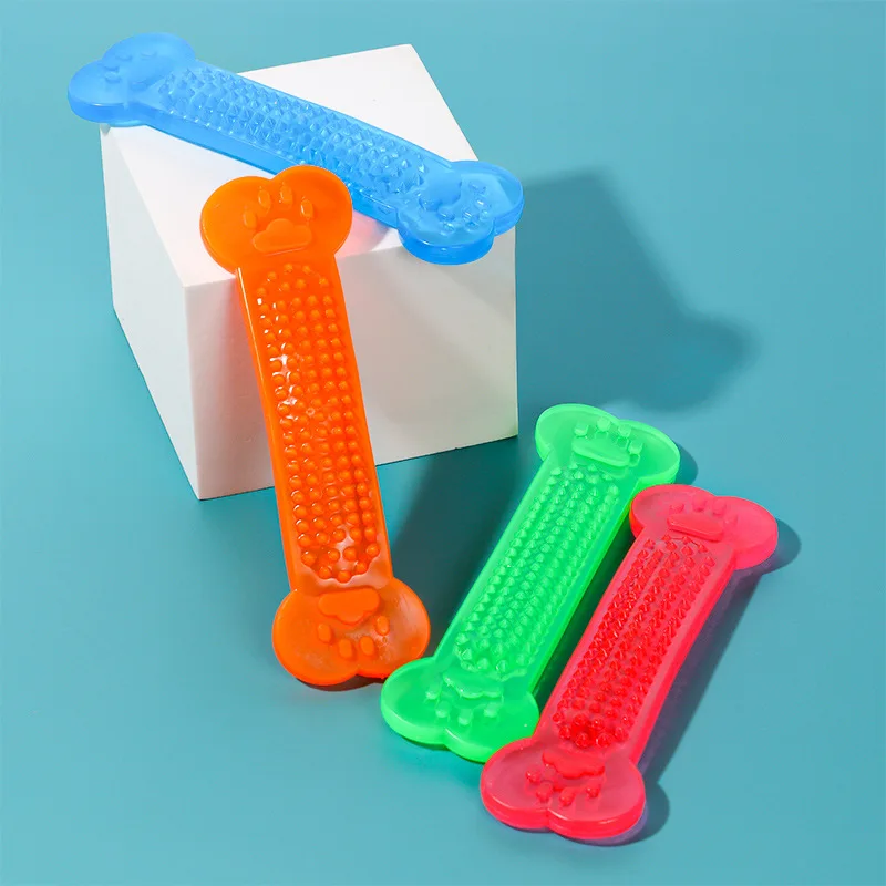 Hot Sale Pet Dog Chew Toys Rubber Bone Toy Aggressive Chewers Dog Toothbrush Doggy Puppy Dental Care For Dog Pet Accessories