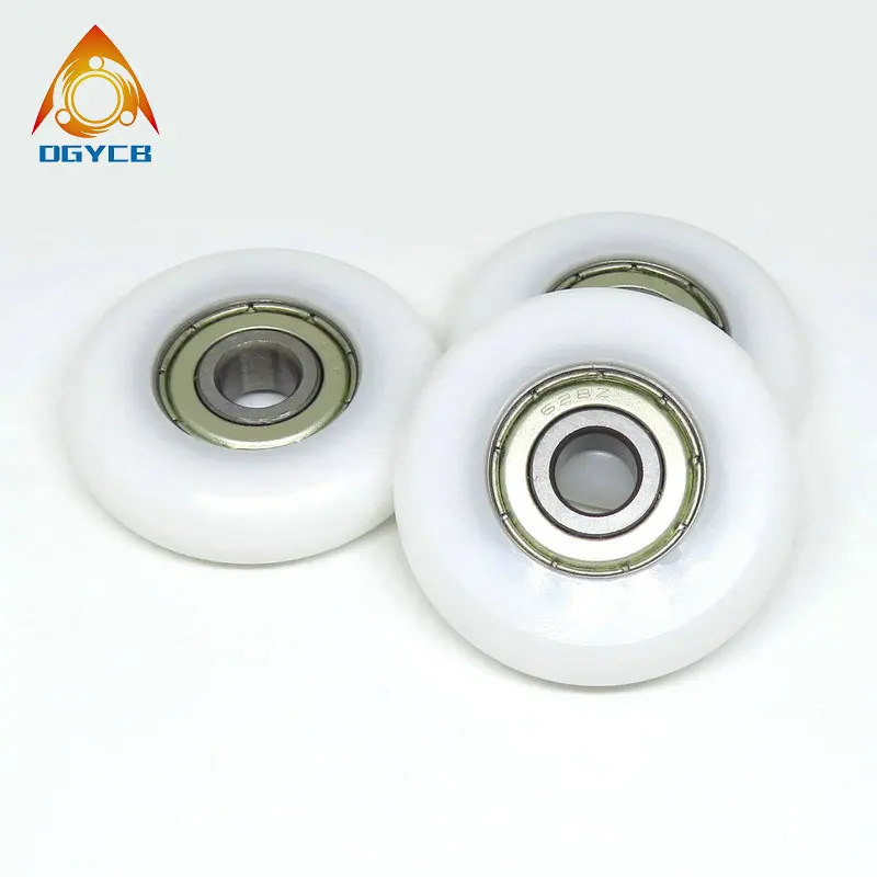 4pcs 8 mm 보어 40 mm 직경 조정 기계 좌석 롤러 8x40x10mm BSR62840-10 POM 코팅 라운드 Rower 휠 구형 도르래