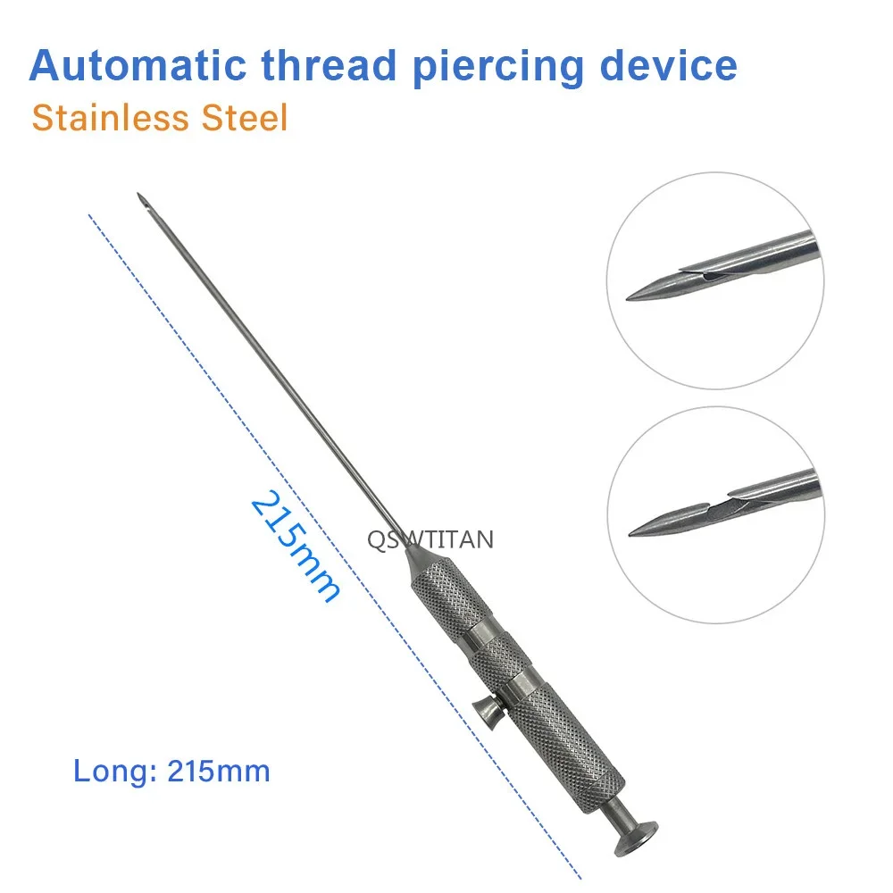 Stainless Steel Laparoscopic Forceps Closure and Hernia Suture Retriever Suture Needle Reuseable