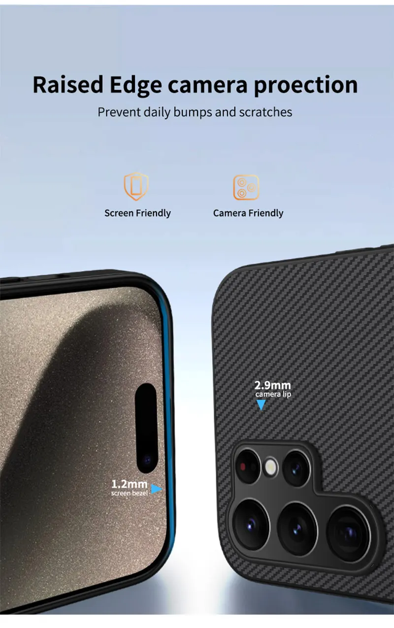 Magnetische Carbon Faser Textur Telefon Fall Für Magsafe Samsung S26 S25 Rand S24 S23 S22 S21 FE Plus Ultra Schutzhülle Zurück Abdeckung – Detail 3