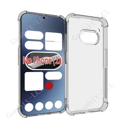 Shockproof Anti-Falling Soft TPU Back Cover Case for Phone (2a) Plus (Clear)