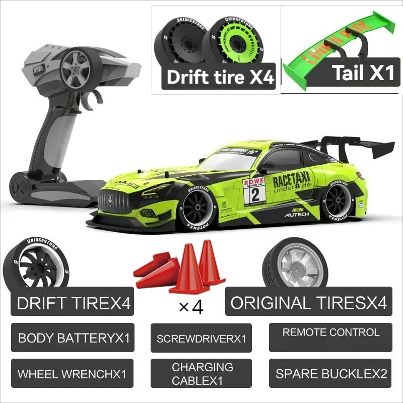 RC Cars 1:16 50km/h 2.4G Four-wheel High Speed Drive Drift Car Two Type of Tire Classic Edition Professional Racing Car for Gift 2