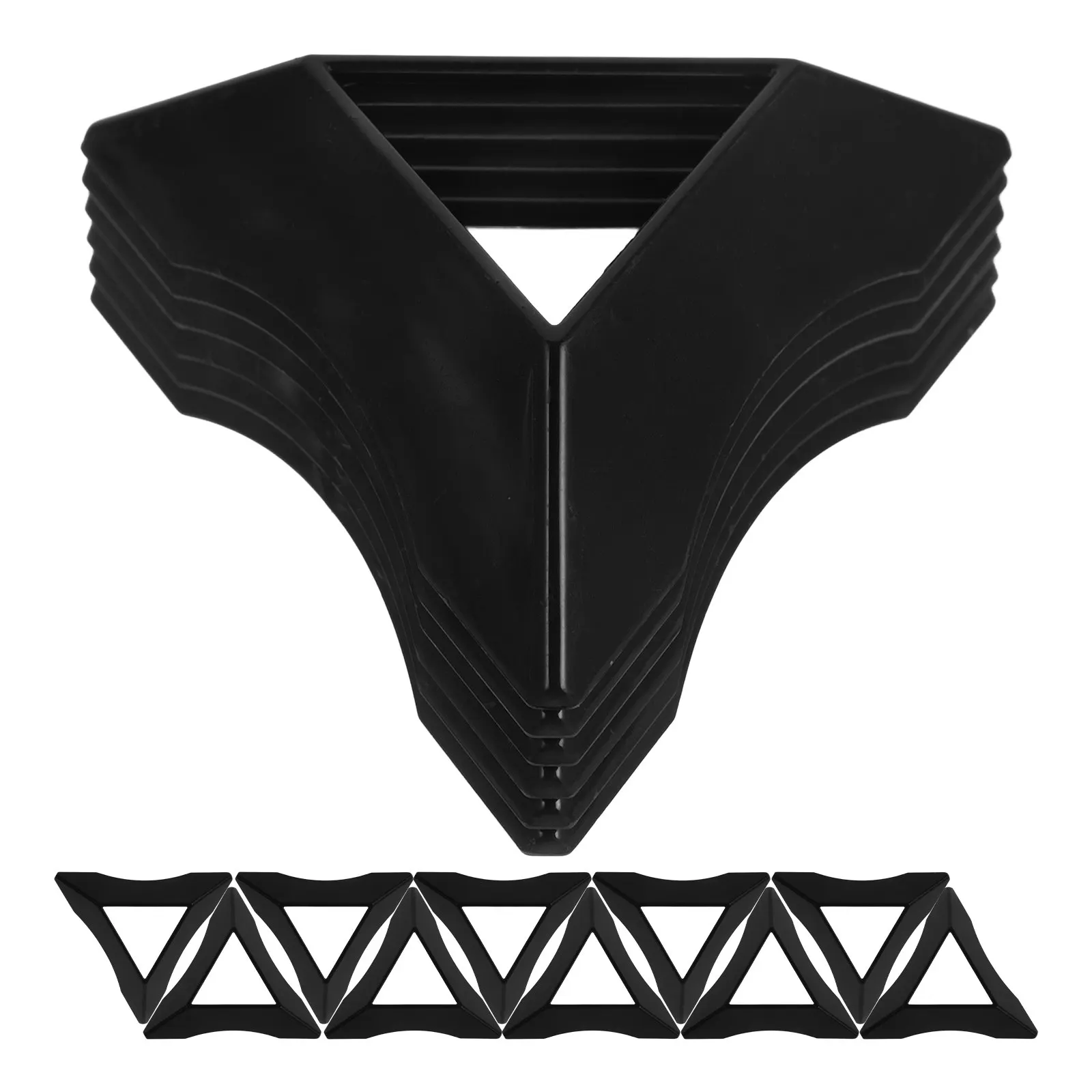 20Pcs 플라스틱 큐브 삼각대 베이스 삼각형 큐브 스탠드 디스플레이 데스크탑 퍼즐 큐브 홀더 컬렉션 스탠드 삼각형 큐브 베이스