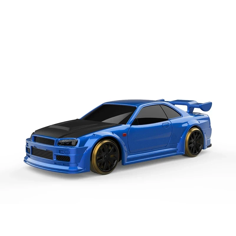 Turbo Racing 1:76 C64 Drift RC Car With Gyro Radio Full Proportional Remote Control Toys RTR Kit  For Kids and Adults 6