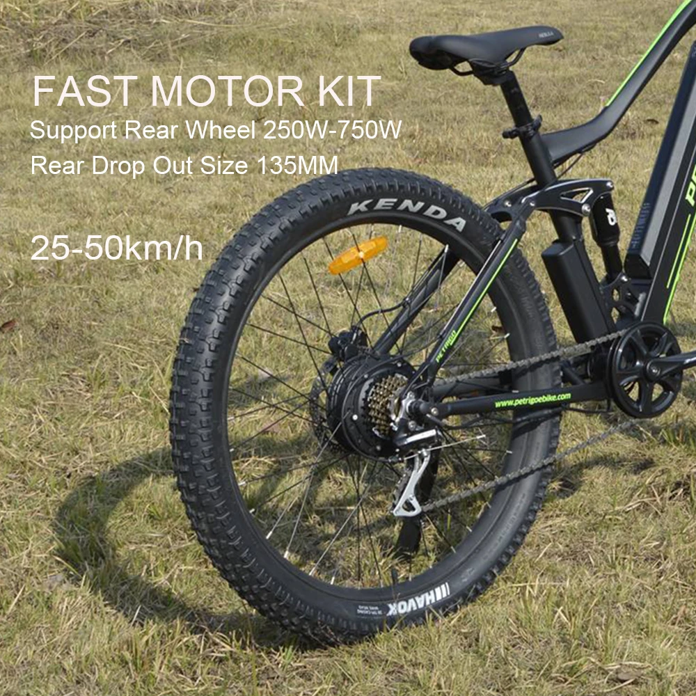 Ebike Motor Kit Ebike Rear Wheel Conversion Kit 250W 350W 500W 750W Electric Bicycle Rear Gear Hub Motor bike Wheel bicicleta electrica Compati