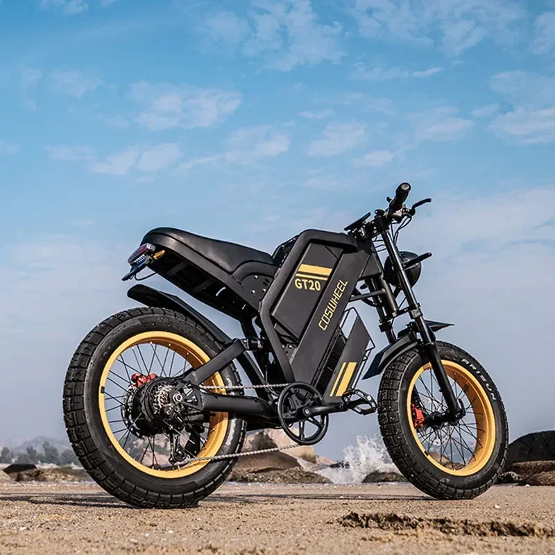 Electric Motorcycle Coswheel GT20 Pro 3000W Motor 48V 40AH Max 145 Miles Fat Tire Mountain Electric Bike Adult Off-Road bicycle