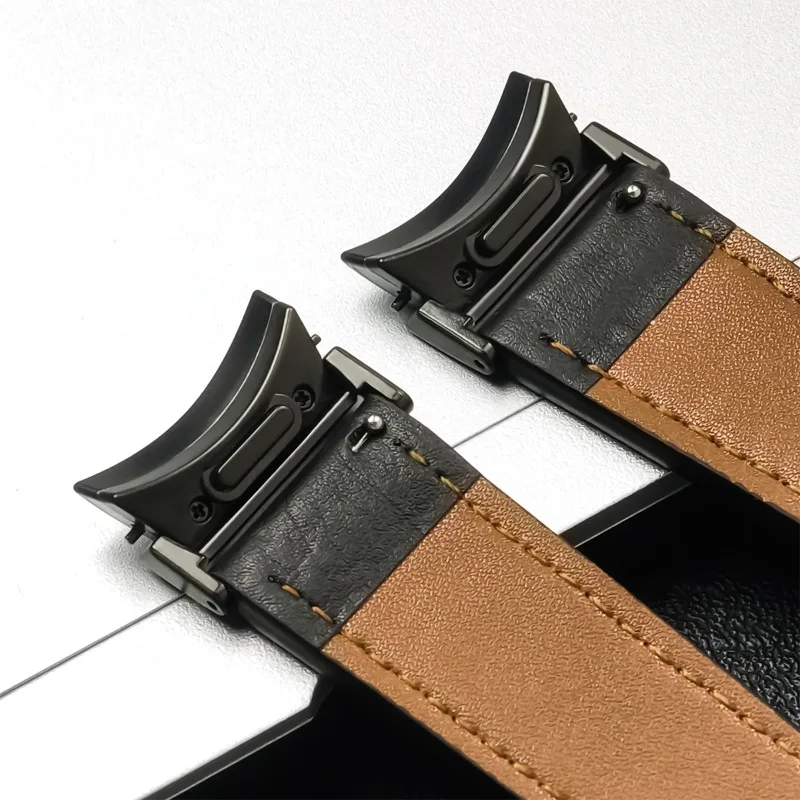 Premium Leather Watch Strap - Elegant No-Gap Design