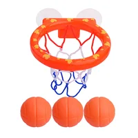 Funny Kid Bath Toys Plastic Bathtub Basketball Hoop with 3 Balls Educational Shooting Game Toy Children Shower Boys Girls 1