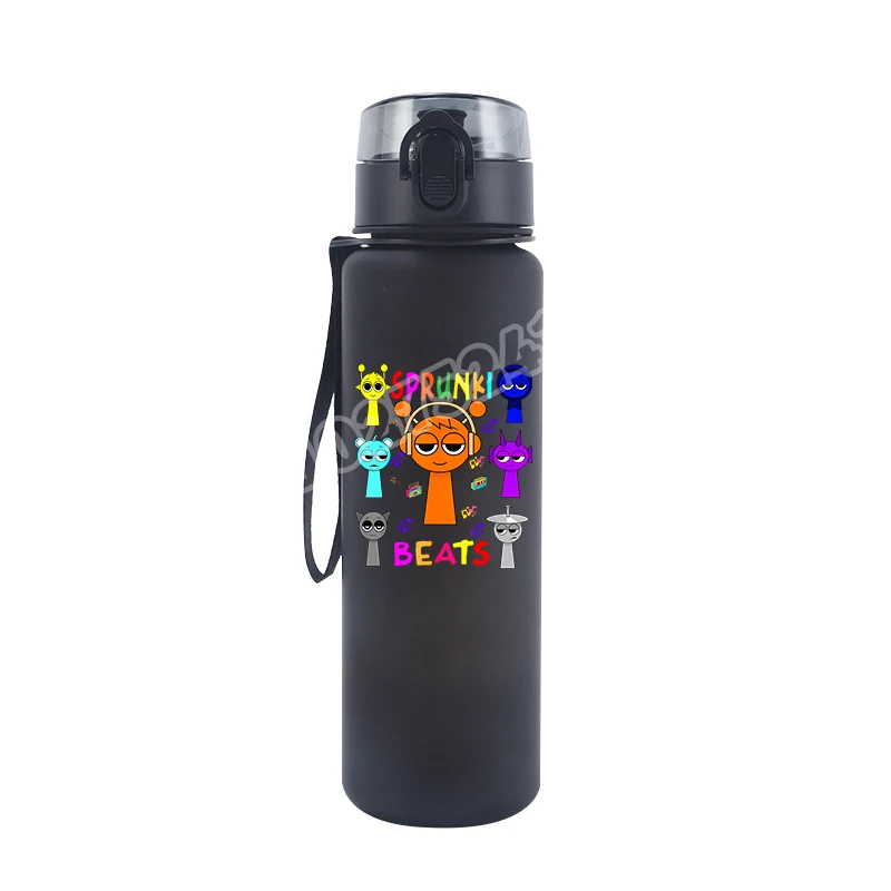 650ml Incredibox Plastic Water Cup Game Theme Sprunki Print Kettle Student Portable Large Capacity Sports Water Bottle Hot Gifts