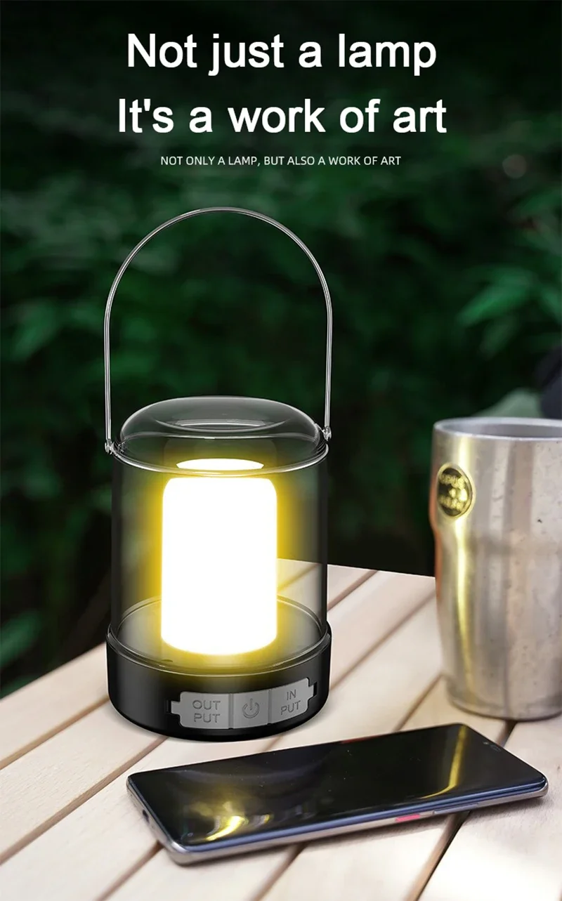 Description Picture 2 of itemPortable Camping Tent Light Outdoor Rechargeable USB Candle Flame Camping Lamp Led Lighting Simplicity Camping Lighting Fixtures