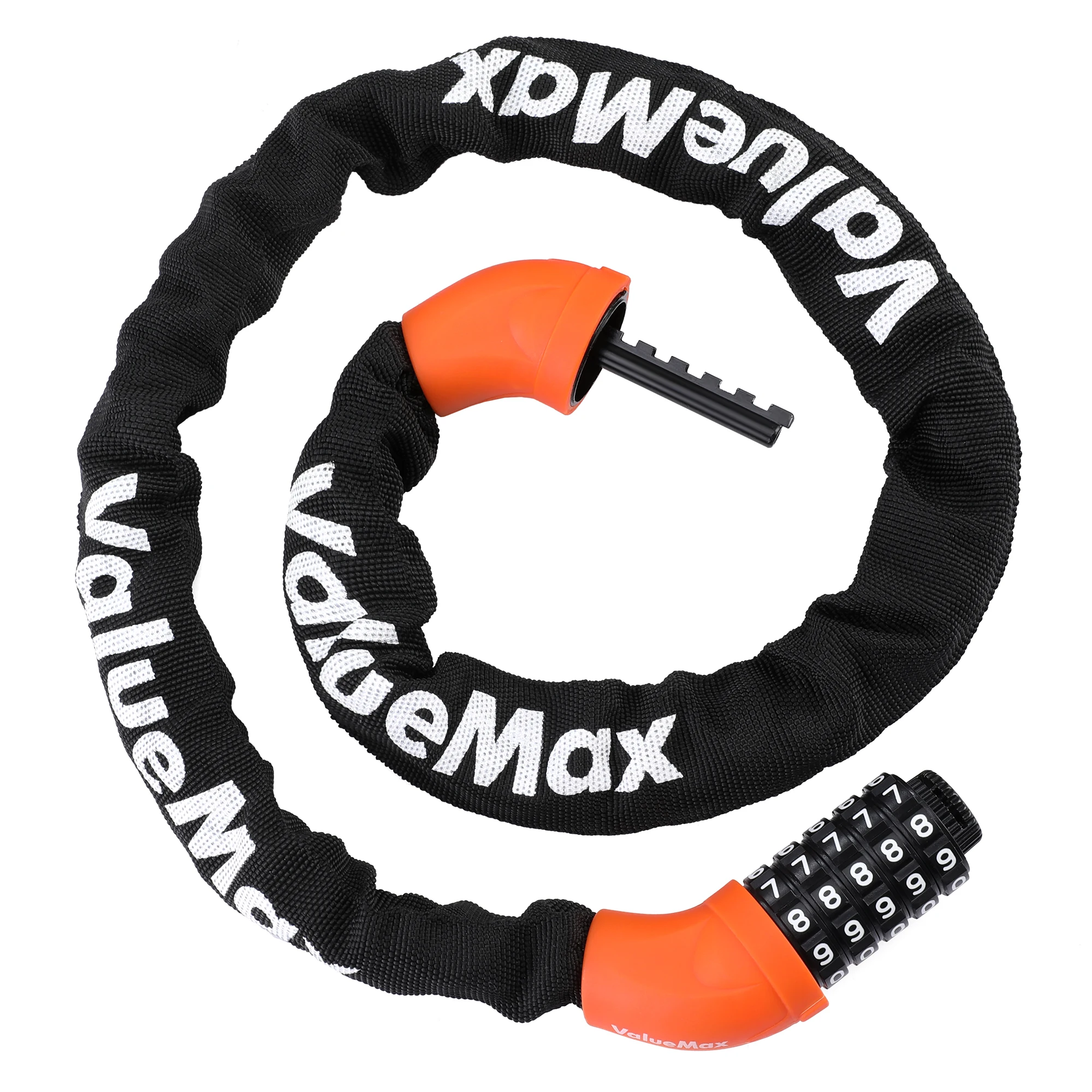 ValueMax 6*1000mm Password Bike Chain Lock Anti-theft Bicycle Lock Mountain MTB Road Bike Safety Motorcycle Scooter Accessories