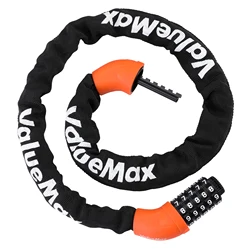 ValueMax 6*1000mm Password Bike Chain Lock Anti-theft Bicycle Lock Mountain MTB Road Bike Safety Motorcycle Scooter Accessories
