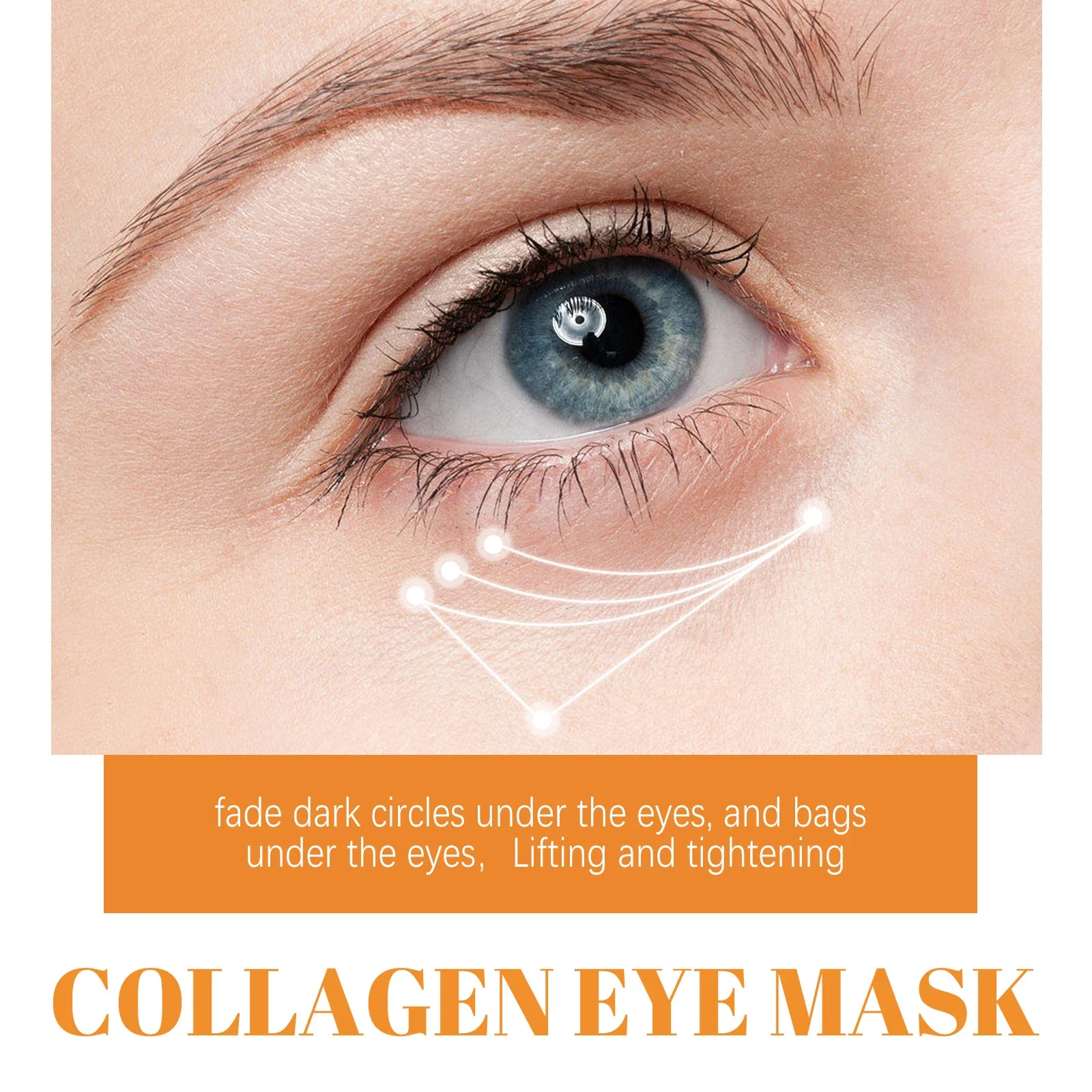 Collagen Water Soluble Eye Mask Remove Bags Dark Circles Anti Wrinkle Firming Patches Lifting 10/2pcs/Box