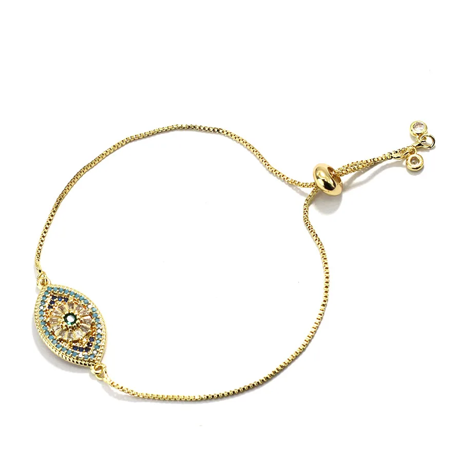 Luxury Zirconia Crystal Chain Link Bracelet for Women