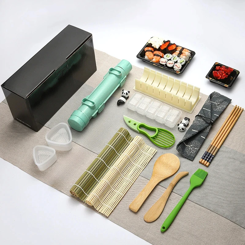 Sushi Maker Set Machine Sushi Mold Bazooka Roller Kit Vegetable Meat Rolling  bamboo mat DIY Kitchen Tools Gadgets Accessories - AliExpress