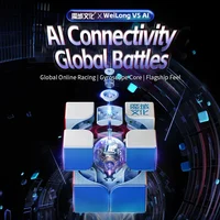 NEW MoYu Limited edition Smart 2x2 Cube Weipo V5 AI Gyroscope Charging version UV 2X2 Magnetic Magic Speed Cube Puzzle 2