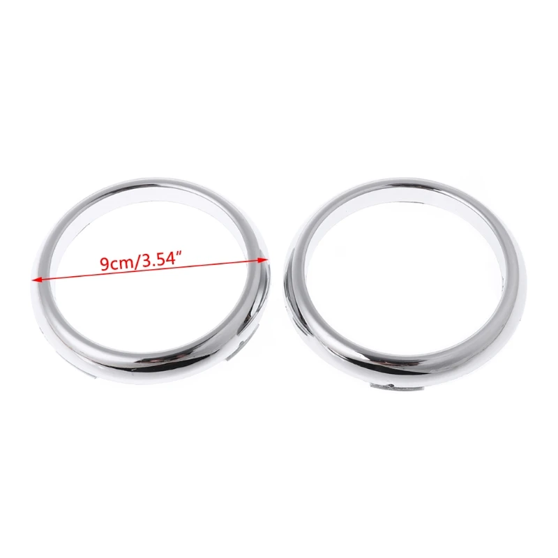 1 Pair ABS Chrome Front Fog Light Lamp Cover Trim Ford Chrome Air Vents Toyota Corolla Fog Pads Prius Ford Focus Mk2 car fog light cover