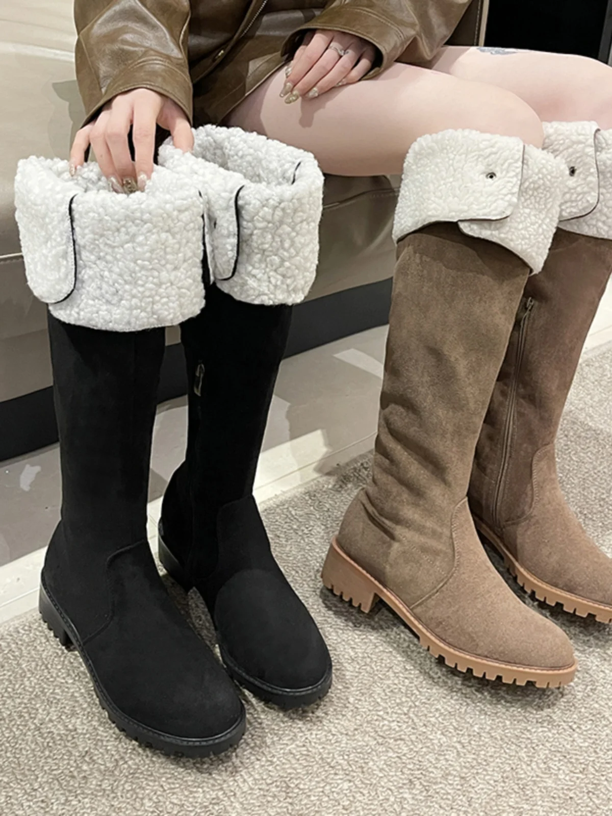 

Lady Boots Boots-Women Luxury Designer Australia Winter Footwear Sexy Thigh High Heels High Sexy Autumn Shoes Round Toe Clogs Pl