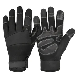 Touchscreen Ultra - Soft Lightweight Outdoor Utility Gloves for Mechanics & Gardening (Black)