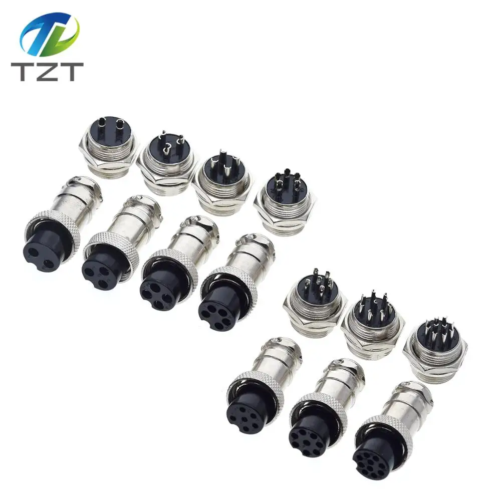 1/3SET GX16 2/3/4/5/6/7/8/9 Pin Stecker & Buchse 16mm L70-78 Buchse Stecker Draht Board Stecker